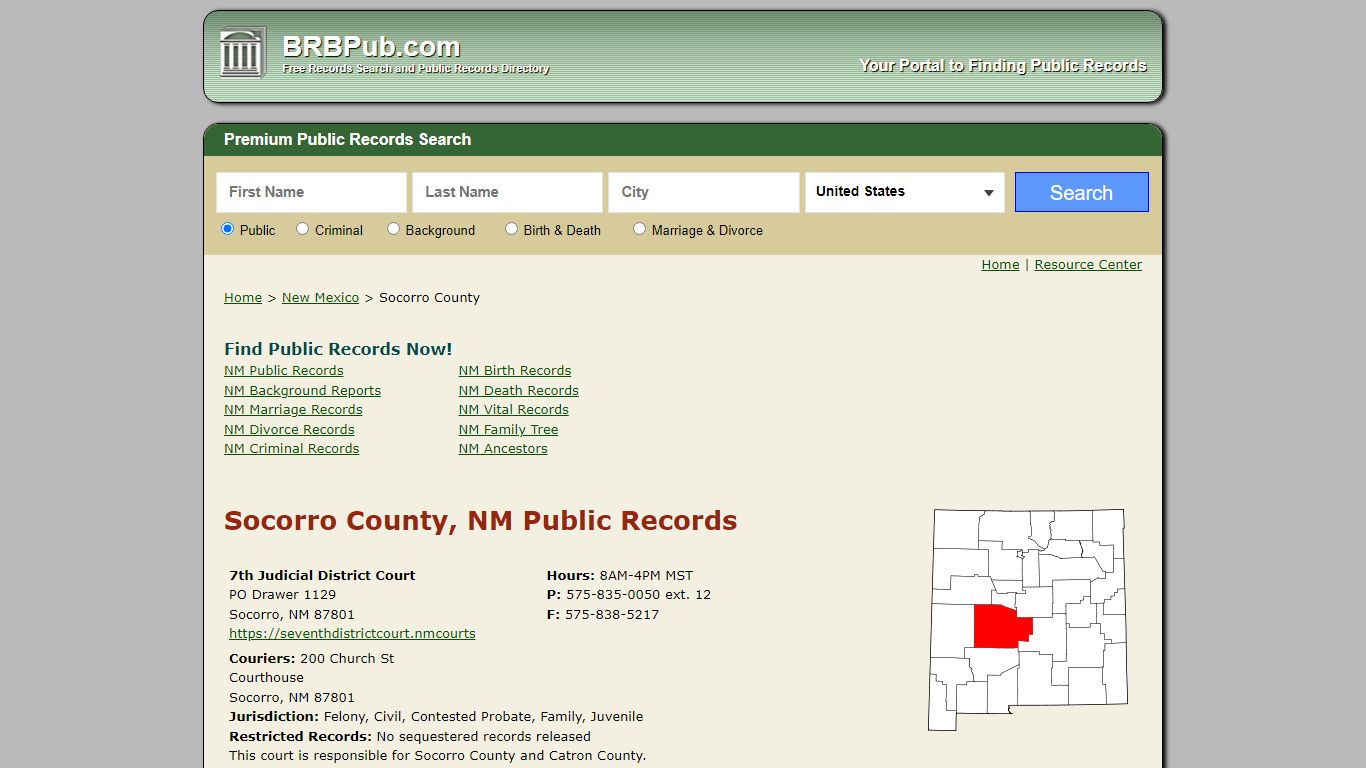 Socorro County Public Records | Search New Mexico Government Databases